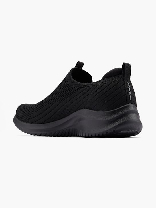 skechers zinergy slip-on trainers black deichmann