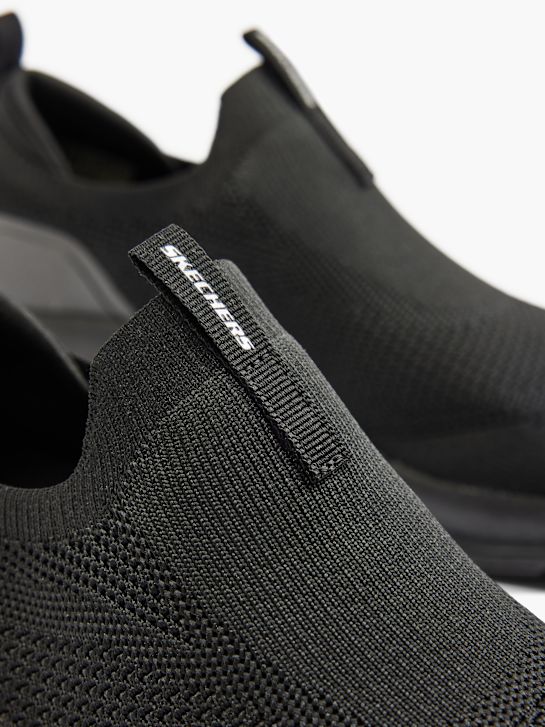 skechers arch komfort slip-on trainers black deichmann