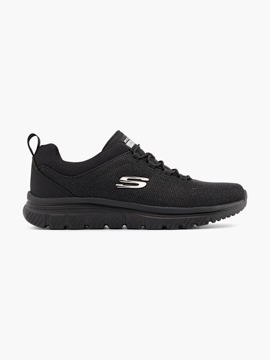 skechers graceful 4.0 slip-on trainers black deichmann