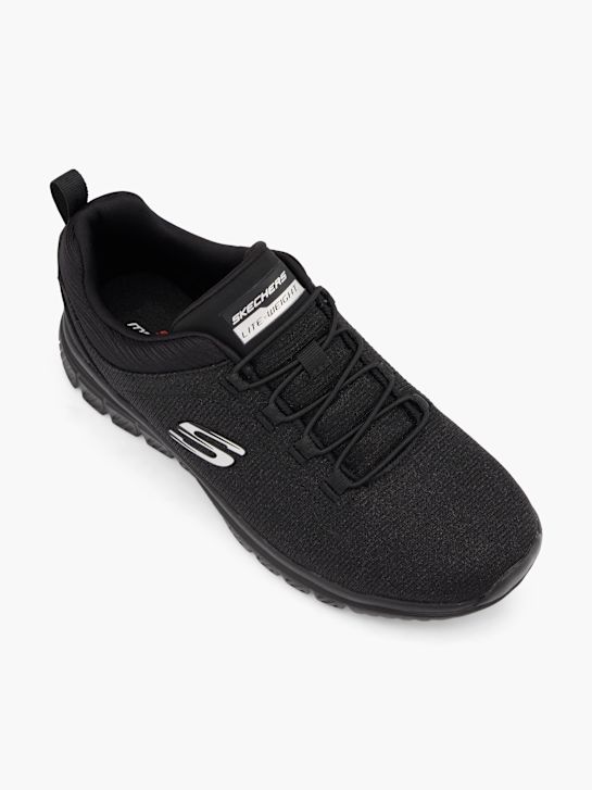 skechers graceful 4.0 slip-on trainers black deichmann