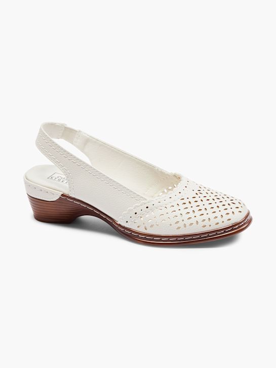 easy street slingback ferse weiß deichmann