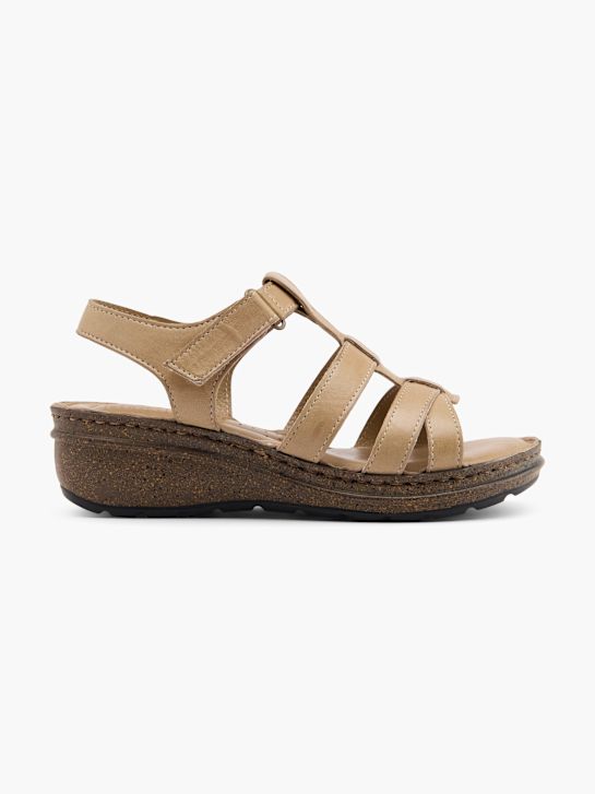 easy street heeled sandal beige deichmann