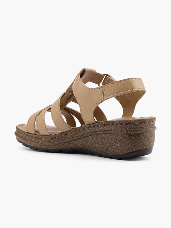 easy street heeled sandal beige deichmann