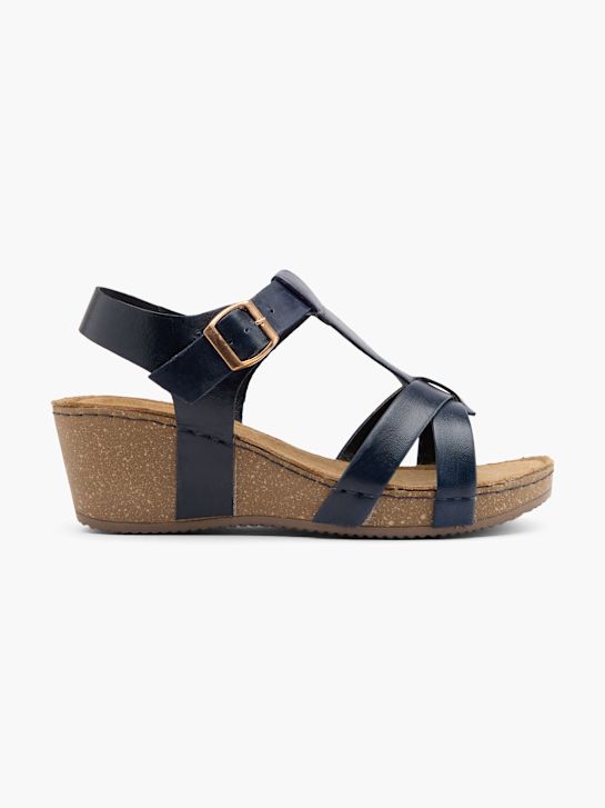 easy street heeled sandal blau deichmann