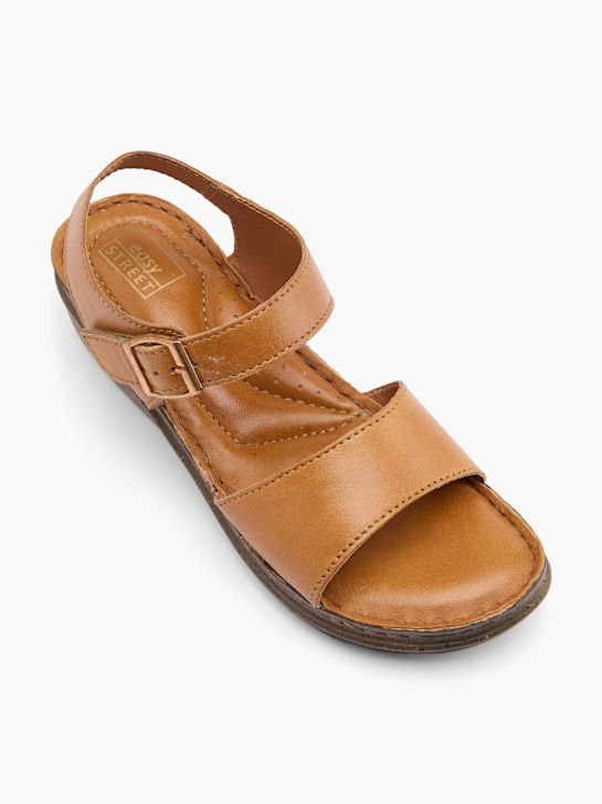easy street heeled sandal cognac deichmann