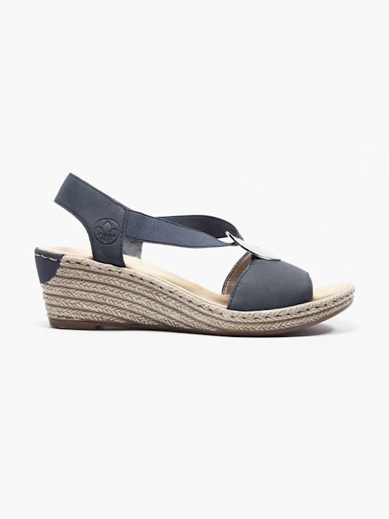 rieker heeled sandal blau deichmann
