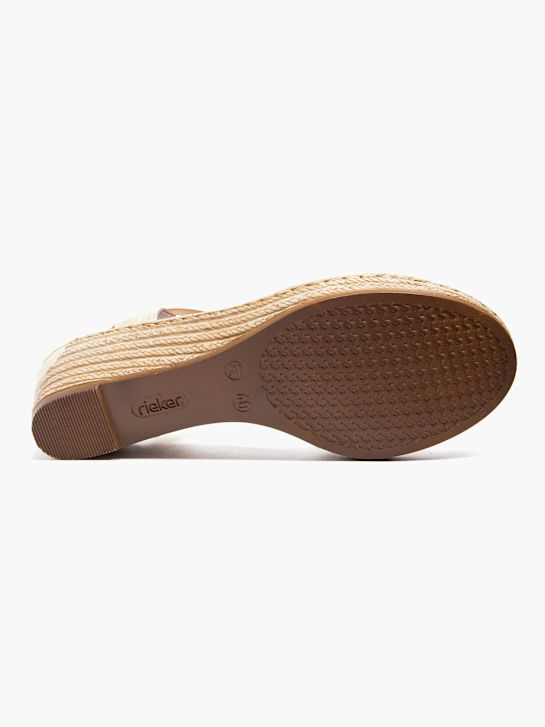 rieker heeled sandal beige deichmann