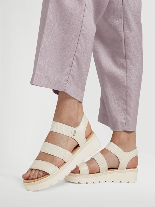 esprit heeled sandal beige deichmann