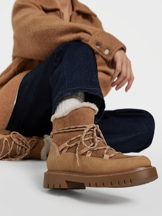 catwalk lace-up boot brown deichmann