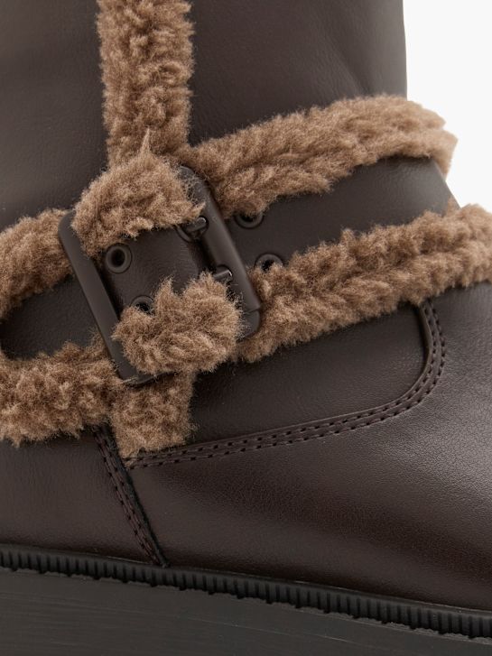 catwalk winter boot brown deichmann